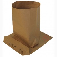 Бумажный мешок, открытый, трехслойный с ламинатом, 50х50х13